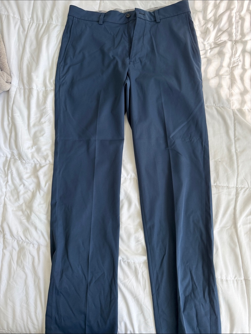 Walter Hagen Dark Blue Straight-Leg Dress Pants